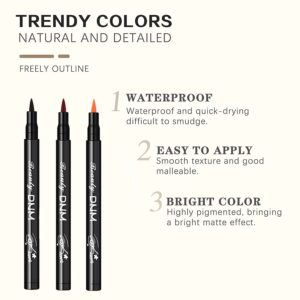 MAFK Liquid Eyeliner,Matte Liquid Eyeliner Colorful Eye Liner Pen Neon Eyeliner Makeup,Waterproof Smudge-Proof Smooth Eyeliner Pen (Green)