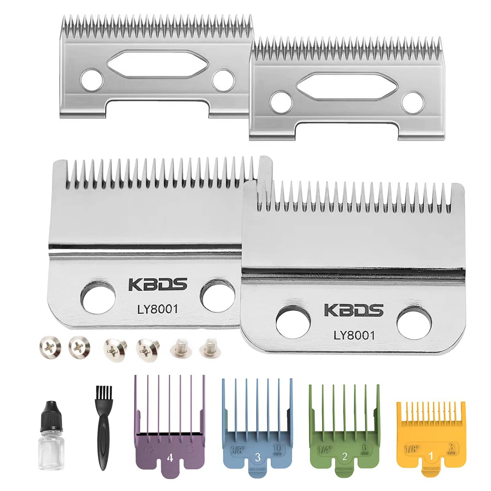 KBDS Replacement Blades for Clippers,Precision 2 Holes Clipper Blades Replacement for Magic Clip Parts Compatible with WAHL Clipper WAHL 5-Star Senior, Reflections Senior,2 PACK