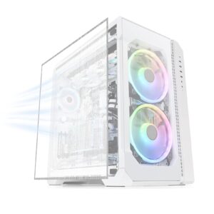 Fan Dust Mesh Filter Magnetic Frame PVC Computer PC Case Fan Dust Proof Filter Cover Grills (500 * 500MM 1PACK WHITE)