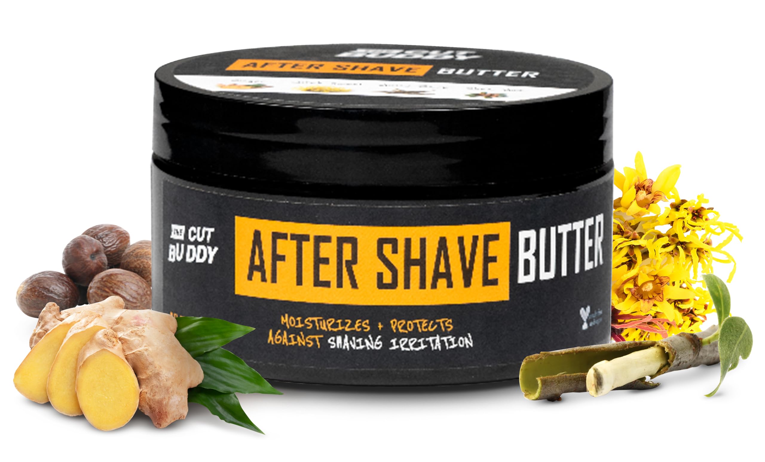 The Cut Buddy After Shave Butter for Men & Women, Moisturizer with Shaving Razor Bump Defense, Witch Hazel, Shea Butter, Ginger & Willow Bark, 8 Fl Oz