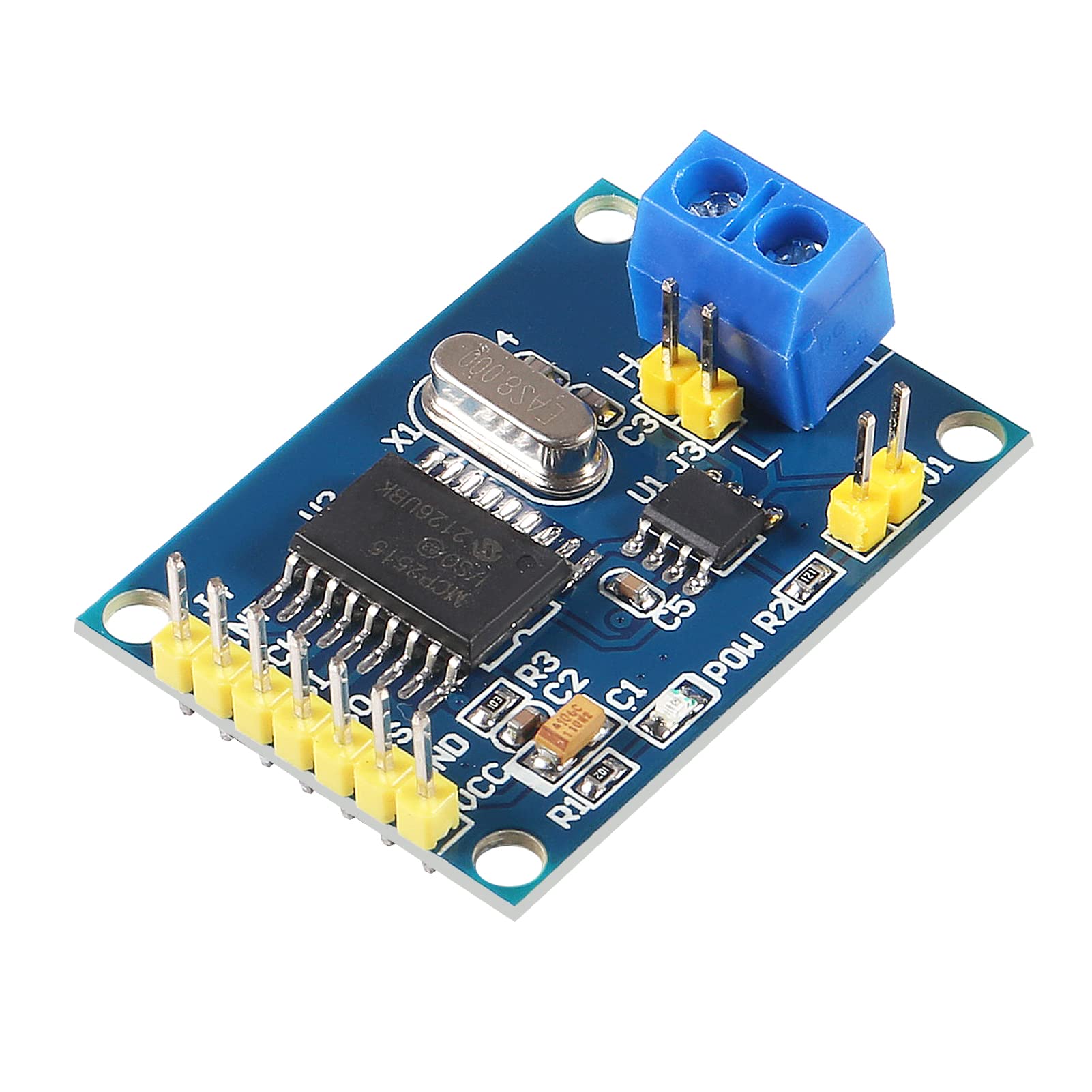 ALMOCN 5pcs MCP2515 CAN Bus Module TJA1050 Receiver SPI Module DC 5V Power Supply Converter for Arduino 51 MCU ARM Controller Development Board