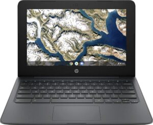 hp 11.6" chromebook, intel celeron n3350 dual-core, intel hd graphics 500, 4gb memory 32gb emmc flash memory, bluetooth, webcam, wi-fi, chrome os, ash gray