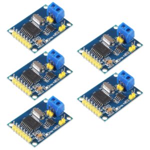 almocn 5pcs mcp2515 can bus module tja1050 receiver spi module dc 5v power supply converter for arduino 51 mcu arm controller development board