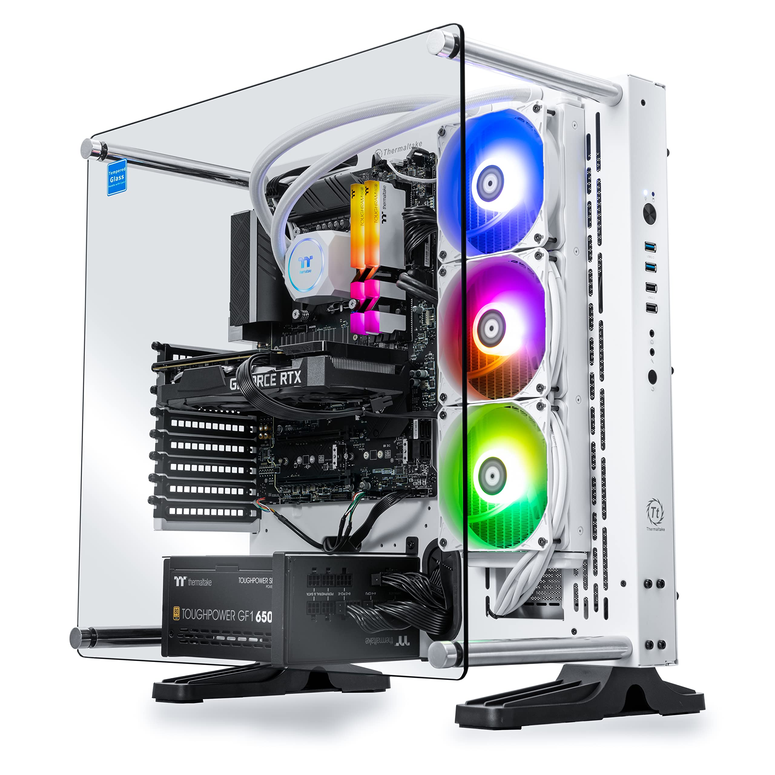 Thermaltake Arctic i360T R4 AIO Liquid Cooled Gaming Desktop (Intel Core™ i5-12600KF, Toughram DDR4 3600Mhz 16GB Memory, NVIDIA® GeForce RTX™ 3060 Ti, 1TB NVMe M.2, Win10 Home) P3AR-Z69R-36T-LCS