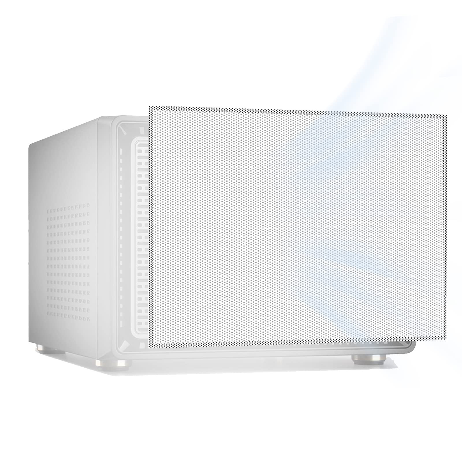 Fan Dust Mesh Filter Magnetic Frame PVC Computer PC Case Fan Dust Proof Filter Cover Grills (300 * 300MM 1PACK WHITE)