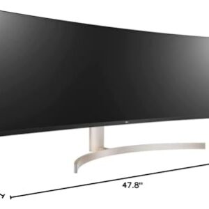 LG 49WL95C-WY 49 Inch 32:9 UltraWide Dual QHD IPS Curved LED Monitor with HDR 10 Bundle with 2X Deco Gear 6FT 4K HDMI 2.0 Cable, Deco Gear Gaming Mouse Pad and Microfiber Cleaning Cloth