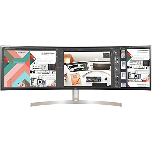 LG 49WL95C-WY 49 Inch 32:9 UltraWide Dual QHD IPS Curved LED Monitor with HDR 10 Bundle with 2X Deco Gear 6FT 4K HDMI 2.0 Cable, Deco Gear Gaming Mouse Pad and Microfiber Cleaning Cloth