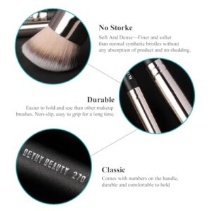 Foundation Brush for Liquid Makeup,Under Eye Concealer Brush Kabuki Set Small Angled Face Cream Blending Air Brushes Dense