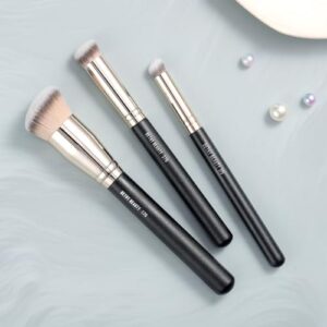 Foundation Brush for Liquid Makeup,Under Eye Concealer Brush Kabuki Set Small Angled Face Cream Blending Air Brushes Dense