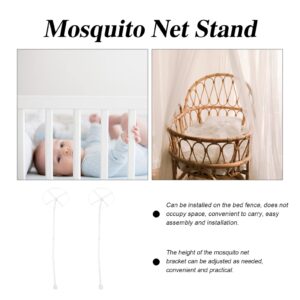 Net Holder Adjustable Net Stand Supporting Bracket Crib Canopy Holder for Nursery Crib Bed Cot