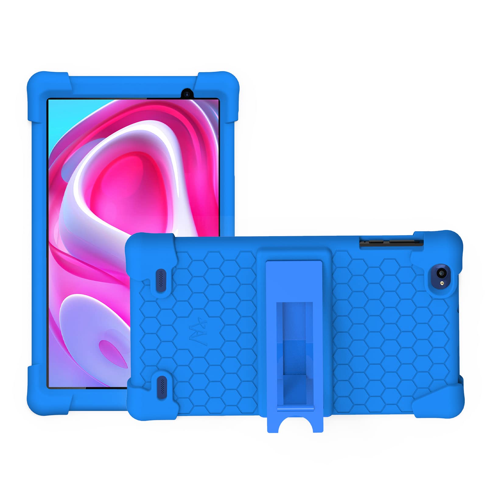 M8L Plus Tablet Case, Transwon Kids Case Cover for BLU M8L Plus Tablet 8 Inch, BLU M8L Plus Tablet Case - Blue