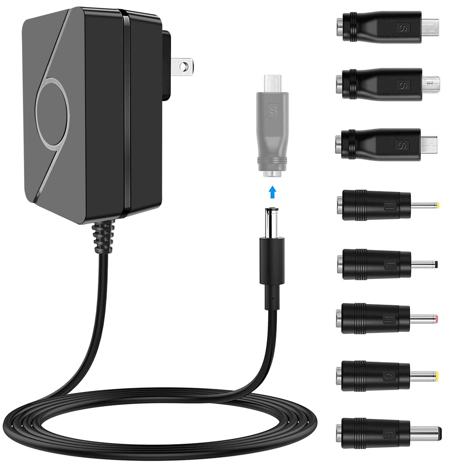 5V 3A DC Power Supply, 5 Volts 2A 1.5A 1A AC Power Adapter Charger, fit for 5Vdc Graco Baby Swing, Hello Baby Monitor, Sony Bluetooth Speaker Power Cord.