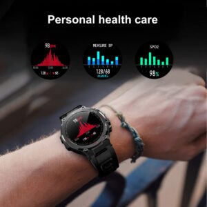 SEDSEY Smart Watches for Men Activity Fitness Tracker Outdoor Tactical Smartwatch with Bluetooth Call Heart Rate Sleep Monitor Pedometer Waterproof Sport Watch for Android iOS Phones