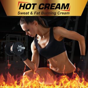 Fat Burning Cream, Hot Cream for Belly Fat Burner, Cellulite Cream for Thighs, Sweat Cream for Women Men Weight Loss, Cellulite Cream for Thighs Belly Butt Firming Legs Slimming Cream