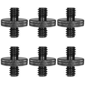 6 pack 1/4" male to 1/4" male camera mount screw tripod mount screw tripod screw camera screw,precision made.