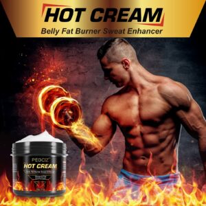 Fat Burning Cream, Hot Cream for Belly Fat Burner, Cellulite Cream for Thighs, Sweat Cream for Women Men Weight Loss, Cellulite Cream for Thighs Belly Butt Firming Legs Slimming Cream