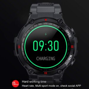 SEDSEY Smart Watches for Men Activity Fitness Tracker Outdoor Tactical Smartwatch with Bluetooth Call Heart Rate Sleep Monitor Pedometer Waterproof Sport Watch for Android iOS Phones