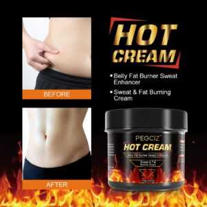 Fat Burning Cream, Hot Cream for Belly Fat Burner, Cellulite Cream for Thighs, Sweat Cream for Women Men Weight Loss, Cellulite Cream for Thighs Belly Butt Firming Legs Slimming Cream