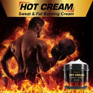 Fat Burning Cream, Hot Cream for Belly Fat Burner, Cellulite Cream for Thighs, Sweat Cream for Women Men Weight Loss, Cellulite Cream for Thighs Belly Butt Firming Legs Slimming Cream