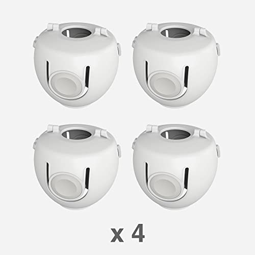 Door Knob Cover for Child Safety, Baby Proof Safety Locks for Doors, No Toxic Chemicals Passed Migration of Certain Elements Test EN71, No Tool Easy Install (4 Pack)