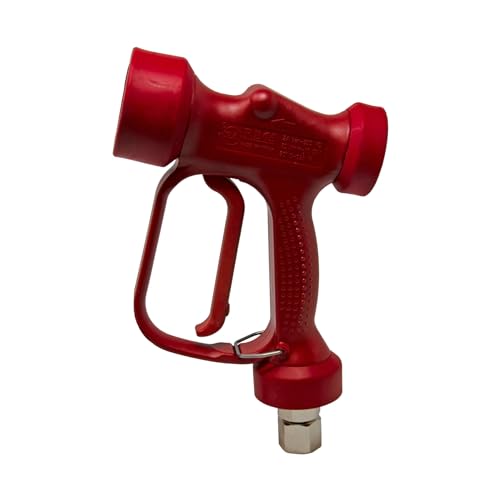 General Pump YG1635SR 350 PSI @ 16 GPM Red High Flow Rear Entry Wash Down/Soft Wash Spray Gun with SS Swivel Pin