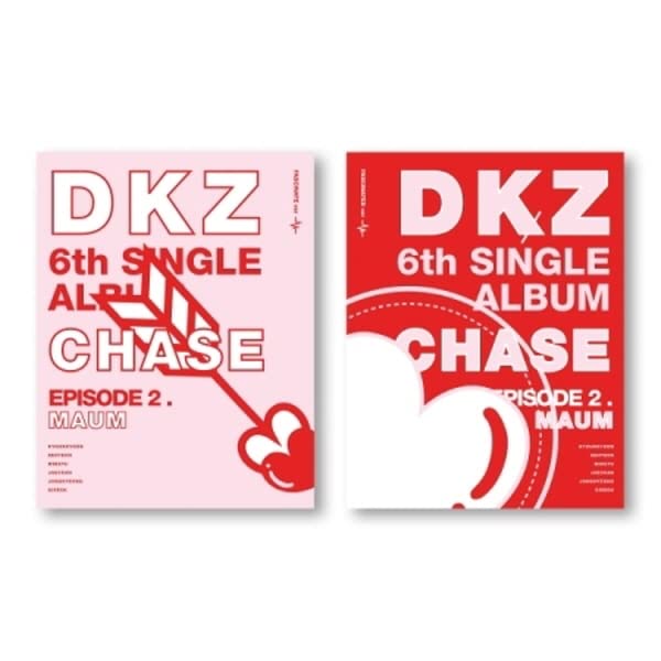 DKZ Chase Episode 2. MAUM 6th Single Album 2 Version Set CD+96p PhotoBook+2p PhotoCard+1p Postcard+1p 4Cut PhotoFilm+1p ID Card+1ea Sticker+Tracking Sealed