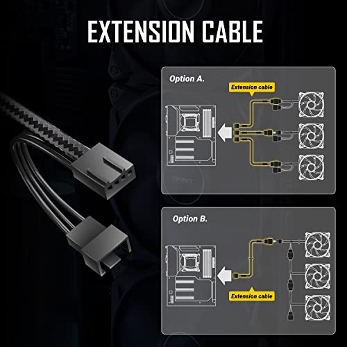 Antec PWM PC Fans, 120mm Fan, 66.56CFM, 2.7mmH₂O, PWM Case Fan, 4 Pin PWM Connector, Computer Fans with 2000 RPM, Storm Series 3 Packs