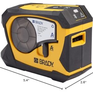 Brady M211 Portable Bluetooth Label Printer Kit (M211-KIT), Yellow/Black