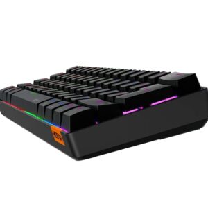 MEETION RGB Backlit Mini 61 Keys Wired 60% Mini Blue Switch Mechanical Keyboard Black MT-MK005