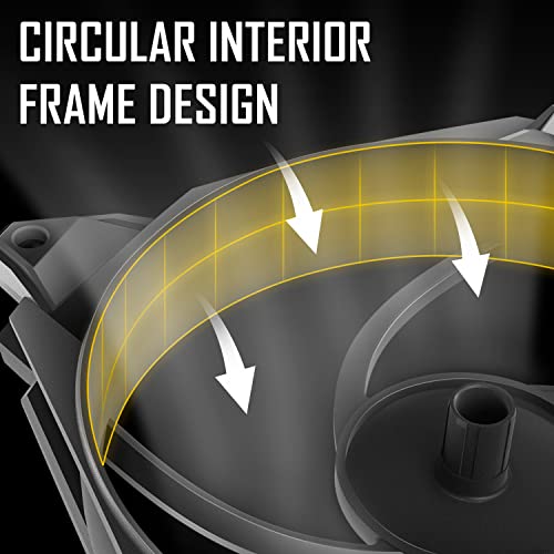 Antec PWM PC Fans, 120mm Fan, 66.56CFM, 2.7mmH₂O, PWM Case Fan, 4 Pin PWM Connector, Computer Fans with 2000 RPM, Storm Series 3 Packs