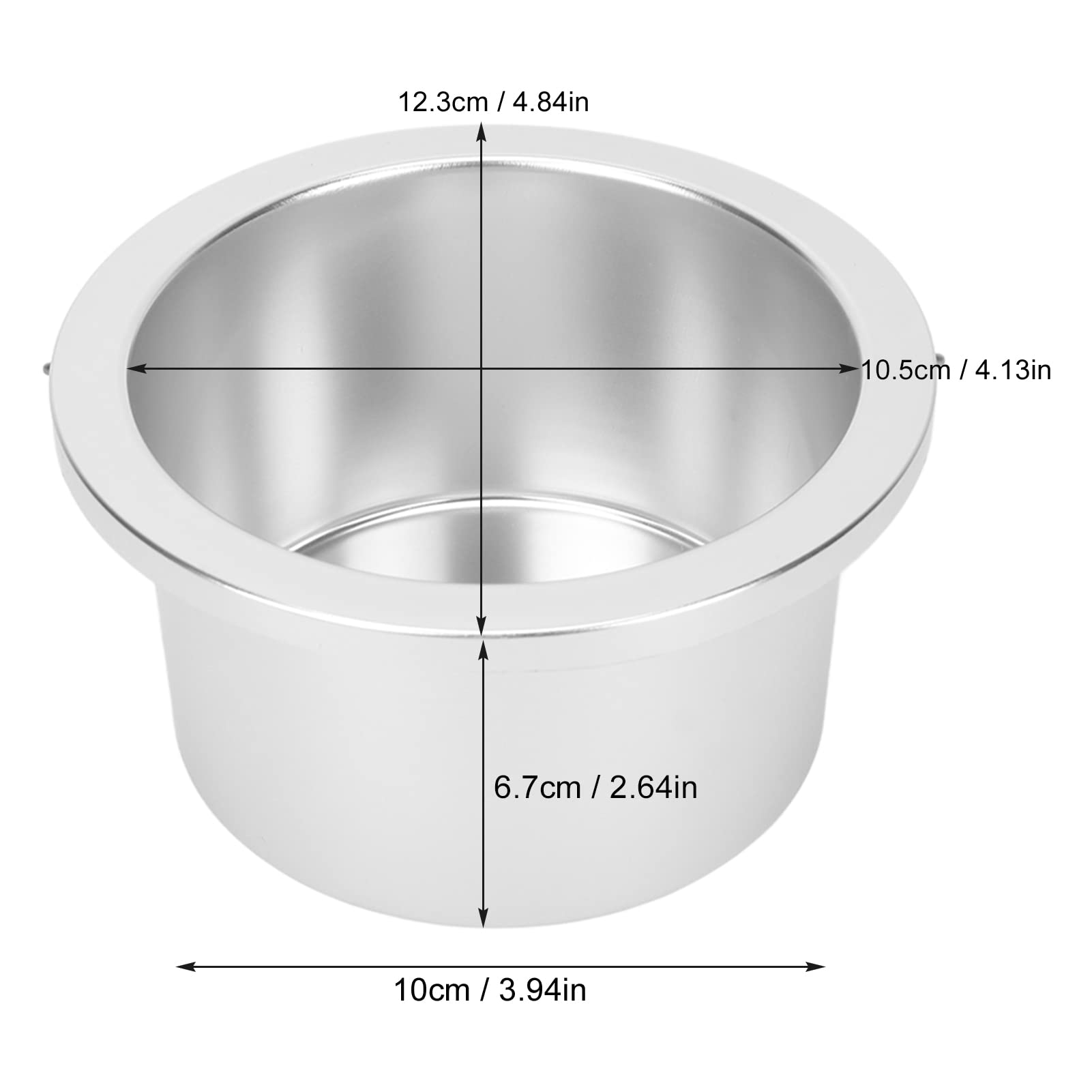 Wax Pot,Portable Wax Melting Inner Pot Depilatory Machine Pot Waxing Warmer Replacement Pot for Hair Remover Machine Wax Warmer Replacement Tin Inner Pot Portable Hair Removal Waxing Bowl