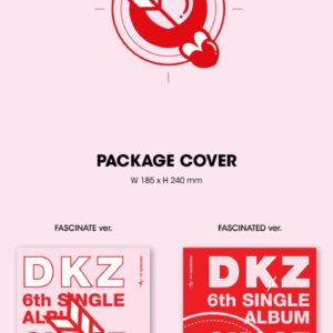 DKZ Chase Episode 2. MAUM 6th Single Album Fascinate Version CD+96p PhotoBook+2p PhotoCard+1p Postcard+1p 4Cut PhotoFilm+1p ID Card+1ea Sticker+Tracking Sealed