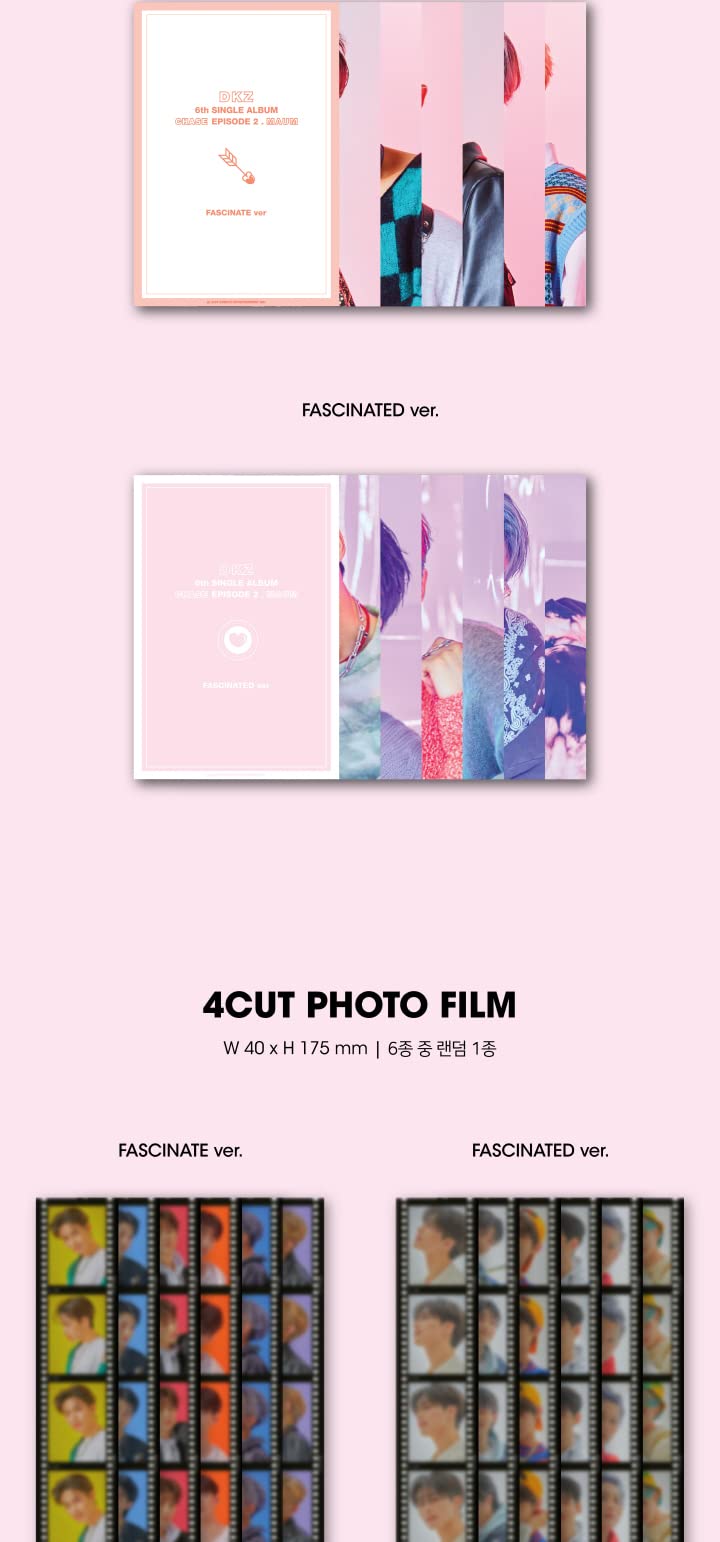 DKZ Chase Episode 2. MAUM 6th Single Album 2 Version Set CD+96p PhotoBook+2p PhotoCard+1p Postcard+1p 4Cut PhotoFilm+1p ID Card+1ea Sticker+Tracking Sealed