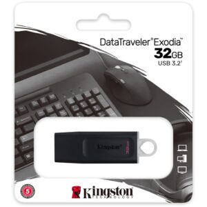 Kingston 32GB DataTraveler Exodia Flash Drive - DTX/32GB (3 Pack)