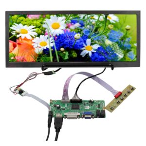 fanyitek 10.3 inch 1920x720 fhd 850nit ips wide bar lcd screen and hdmi vga dvi audio lvds controller board,for car gauge display