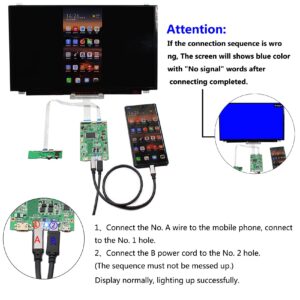 FanyiTek USB C Type C mini HD-MI Control Board for 15.6" 1366x768 B156XTK01.0 Touch HD 40pin Glossy OnCell Digitizer LCD LED Display