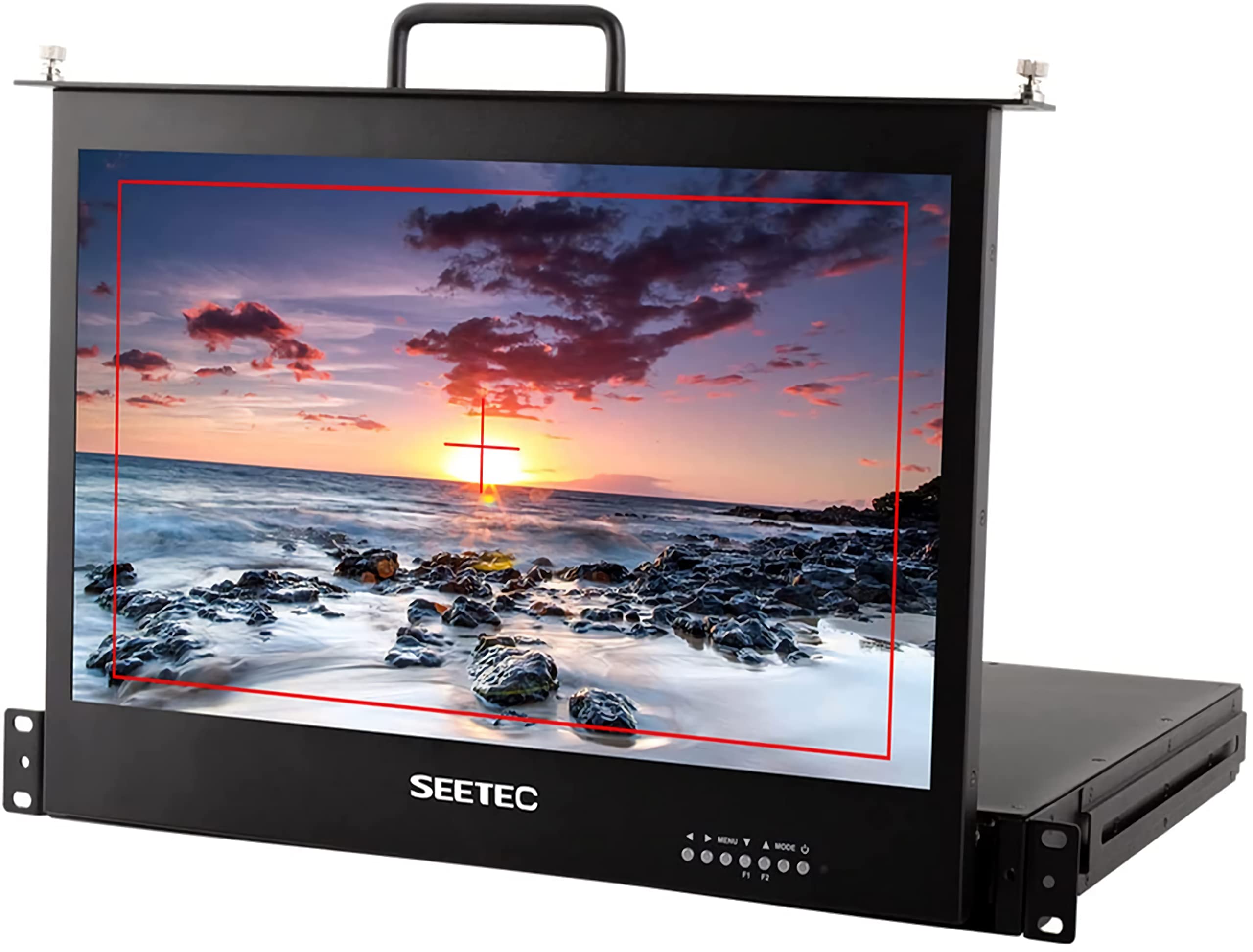 SEETEC 17.3 Inch 1RU Pull Out Rack Mount Monitor Full HD 1920x1080 Broadcast LCD Monitor SC173-HD-56 (HDMI)