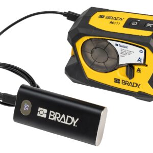 Brady M211 Portable Bluetooth Label Printer Kit (M211-KIT), Yellow/Black