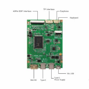 FanyiTek USB C Type C mini HD-MI Control Board for 15.6" 1366x768 B156XTK01.0 Touch HD 40pin Glossy OnCell Digitizer LCD LED Display