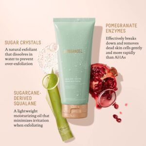 Biossance Squalane + Enzyme Sugar Body Scrub. A Powerful Yet Gentle Exfoliator with Pomegranate Enzymes to Smooth, Soften and Hydrate without Stripping Skin (6.76 fl oz)