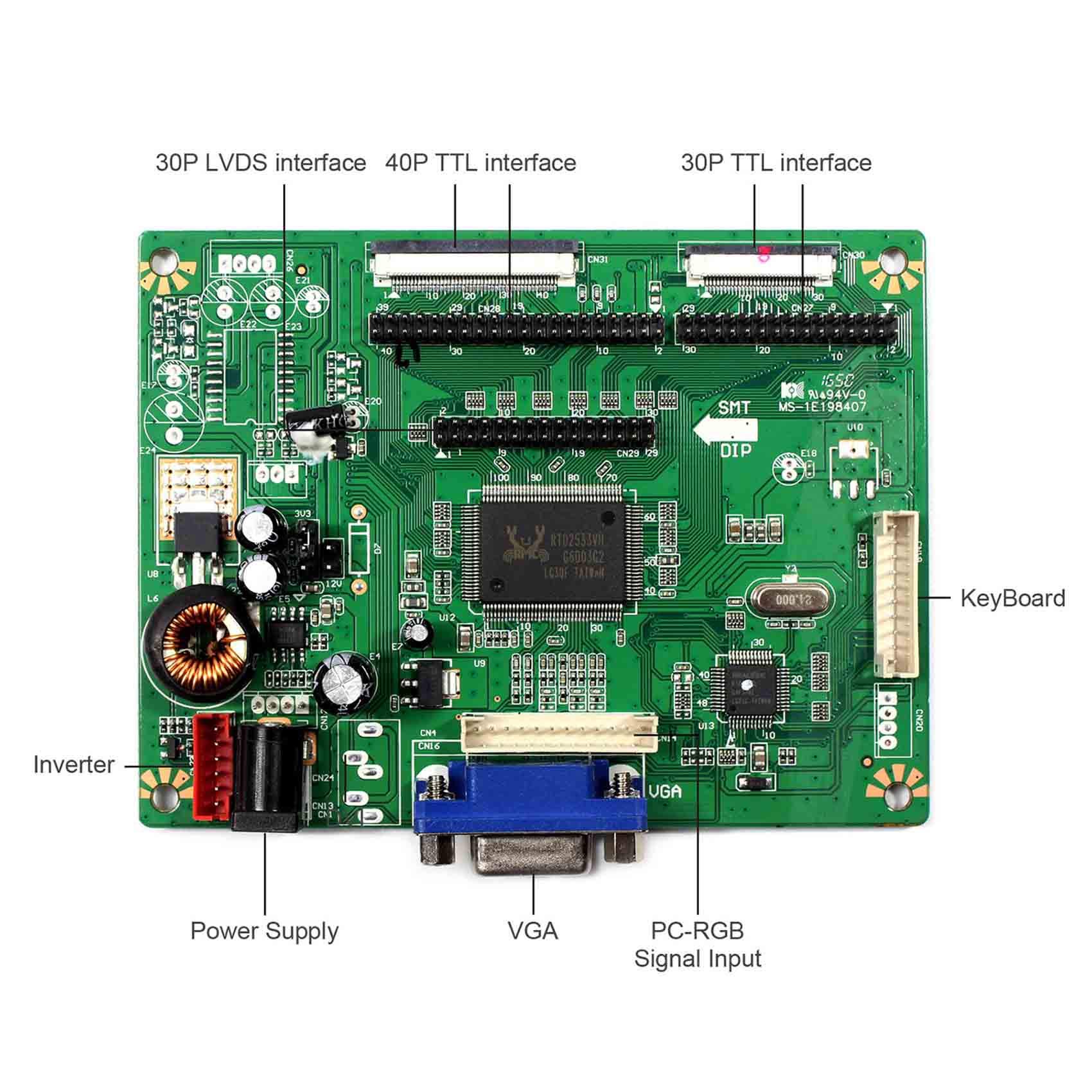 FanyiTek for 10.4 inch LTM10C209H 640x480 31 pins CMOS 2CCFL VGA LCD Display Controller Board