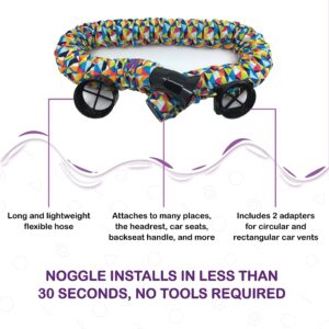 NOGGLE, 6ft - Kids Personal Air Conditioning System, Made in USA, Directs Cool Air to Children in The Backseat - Air Conditioning Vent Hose for Vehicles, Making The Back Seat Cool Again - Grey