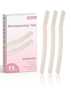 15 pcs dermaplane razor for women face, eyebrow razors, face shavers for women, multipurpose dermaplaning tool for face