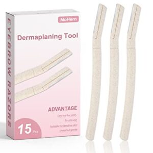 15 Pcs Dermaplane Razor for Women Face, Eyebrow Razors, Face shavers for Women, Multipurpose Dermaplaning Tool for Face