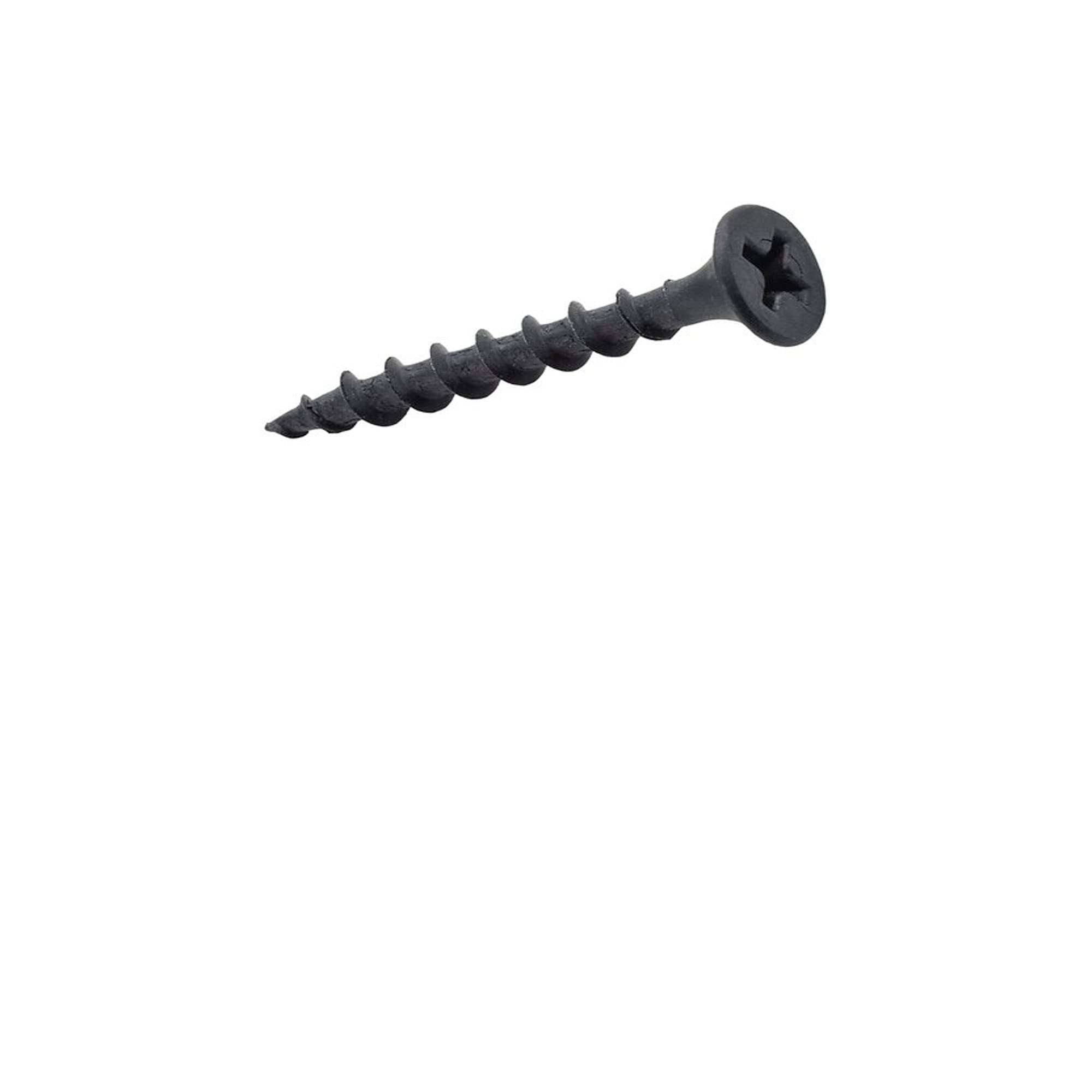 Drywall Screw Wood 6 Coarse Thread Sharp Point Drive 2 Phillips Bugle Head, Black, Ideal Screw for Drywall Sheetrock, Wood and More, 1 Inch, 144 Pack