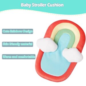 KAKIBLIN Baby Stroller Cushion,Car Seat Head & Body Support for Newborn to Toddler, Baby Cushion for Car Seats, Strollers (Red)