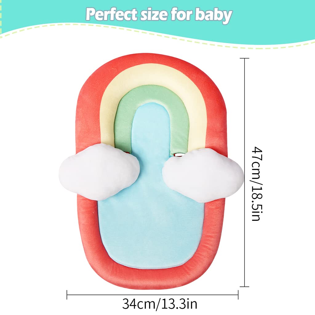 KAKIBLIN Baby Stroller Cushion,Car Seat Head & Body Support for Newborn to Toddler, Baby Cushion for Car Seats, Strollers (Red)