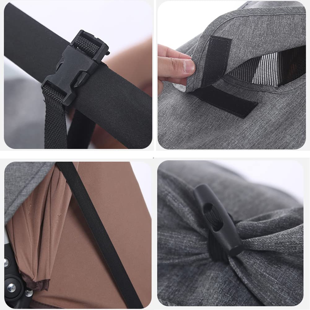 Universal Baby Stroller Sun Shade with Window Elastic Pushchair Sun Shade Canopy Prams Sunshade with Viewing Window Waterproof UV Protection Sun Cover for Baby Car Seat,Buggies,Portable Crib UPF50+