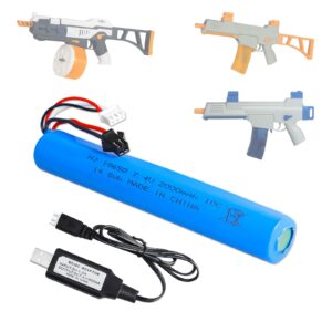 gel gun battery pack accessories for srb1200 400 400-sub gel blaster with usb charging cable rechargeable lithium battery sm2p xh-3 plug 1pcs