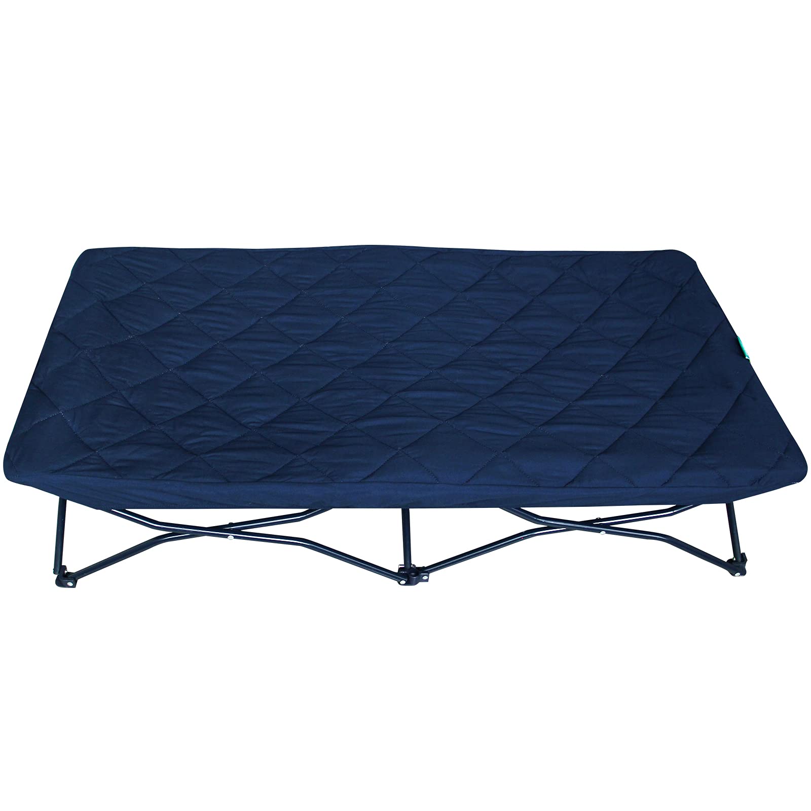 Sheet for Regalo My Cot Portable Toddler Bed, Joovy Travel Cot (Sheet Only, Bed not Included), Soft Padded Cover, Navy, 54''x28''